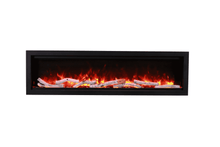 Load image into Gallery viewer, Amantii Symmetry 88&quot; LUMINA Electric Fireplace w/ Black Steel Surround
