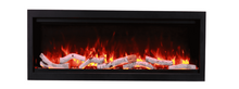 Load image into Gallery viewer, Amantii Symmetry 42&quot; LUMINA Electric Fireplace w/ Black Steel Surround
