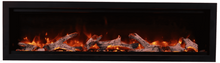 Load image into Gallery viewer, Amantii Symmetry 88&quot; LUMINA Electric Fireplace w/ Black Steel Surround
