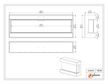 Load image into Gallery viewer, Glamour 72&quot; TS- 3 Sided Electric Fireplace
