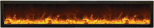 Load image into Gallery viewer, Amantii Panorama 88&quot; Built-In SLIM Electric SMART Fireplace w/ Black Steel Surround
