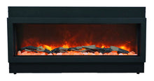 Load image into Gallery viewer, Amantii Panorama 50&quot; Built-In DEEP SMART Electric Fireplace w/ Black Steel Surround
